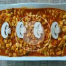 آموزش آشپزی با قارچ - غذای گیاهی - طرز تهیه خوراک لوبیا سفید با قارچ