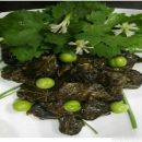 آموزش آشپزی با قارچ - طرز تهیه دلمه برگ مو با قارچ - غذای گیاهی