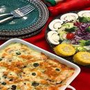 آموزش آشپزی با قارچ - طرز تهیه گراتن بادمجان و مرغ و قارچ