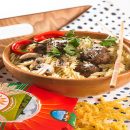 آموزش آشپزی با قارچ - طرز تهیه پاستا با میت بال و قارچ