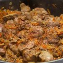 آموزش آشپزی با قارچ - ویدیوی طرز تهیه خوراک جگر و قارچ