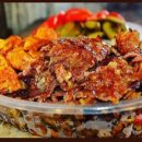 آموزش آشپزی با قارچ - طرز تهیه کباب ترکی یا دونر کباب گوشت و مرغ و قارچ