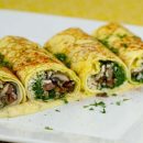 آموزش آشپزی با قارچ - طرز تهیه پیراشکی قارچ و اسفناج - غذای گیاهی