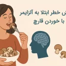 کاهش خطر ابتلا به آلزايمر کاهش خطر ابتلا به آلزايمر با مصرف قارچ