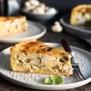 طرز تهیه کیک مرغ و قارچ