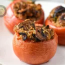 طرز تهیه دلمه گوجه فرنگی با قارچ