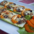 آموزش آشپزی با قارچ - طرز تهیه پیش غذا یا اردور کدو سبز با قارچ - غذای گیاهی