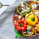 دلمه فلفل یا فلفل دلمه شکم پر طرز تهیه دلمه فلفل یا فلفل دلمه شکم پر با قارچ و سبزیجات