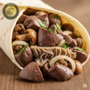 طرز تهیه لقمه دل و جگر با شکمبه و قارچ - لقمه دل و جگر خوشمزه- دستور پخت دل و جگر گوسفندی