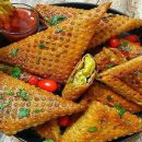 آموزش آشپزی با قارچ - طرز تهیه سمبوسه سوسیس و قارچ