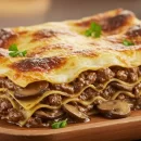 طرز تهیه لازانیا با سویا و قارچ