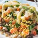 لازانیای قارچ و پیازچه مناسب گیاهخواران