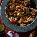 طرز تهیه سس قارچ و بادمجان تند با قارچهای اگزوتیک