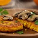 طرز تهیه کوکو کدو حلوایی با قارچ