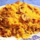 آموزش آشپزی با قارچ - طرز تهیه پلو ماش با قارچ