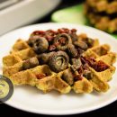 آموزش آشپزی با قارچ: طرز تهیه وافل قارچ و پولنتا (غذای گیاهی)